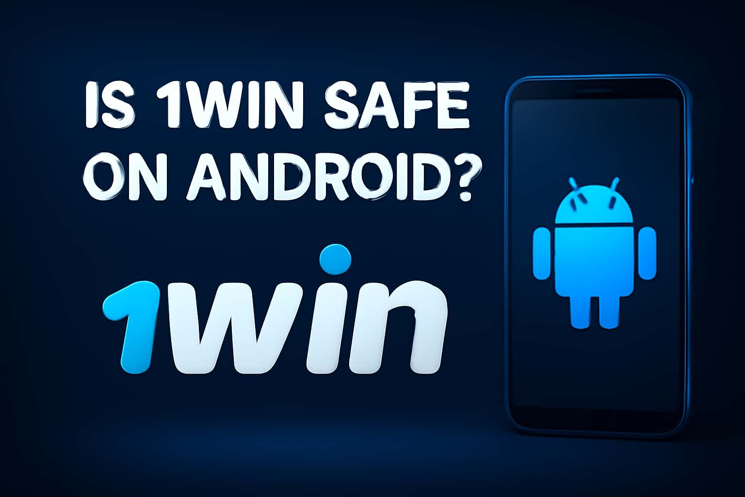 An informative representation of the 1Win Android app safety features.