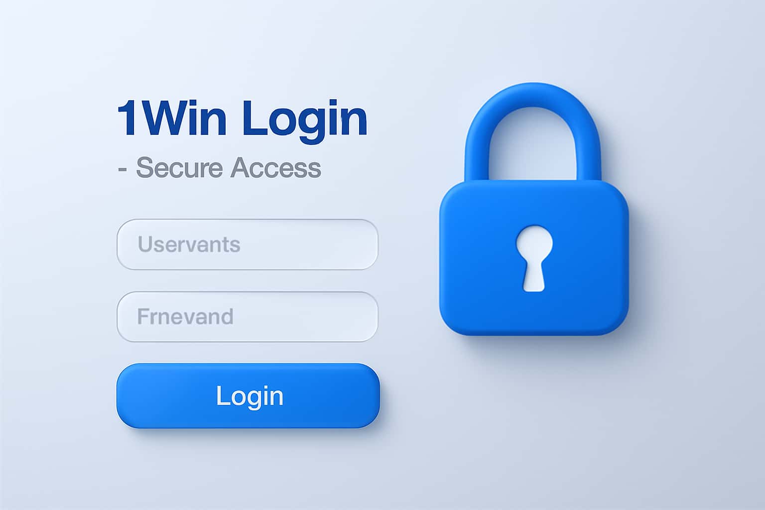 1Win Login - Secure Access Interface